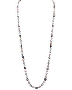 Margo Morrison 7-8Mm Pearl Necklace - Metallic