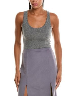 Michael Kors Cashmere-Blend Tank Bodysuit - Purple