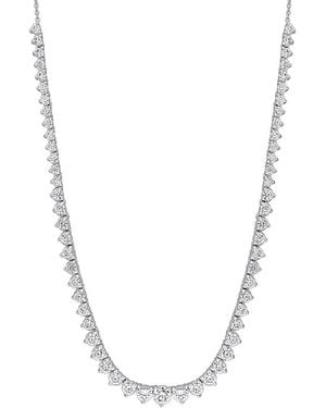 Rina Limor 3.42 Ct. Tw. Created Moissanite Semi-Tennis Necklace - White