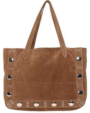 Walter Baker Flynn Suede Tote - Brown