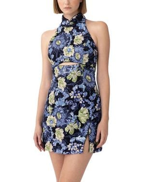 SAU LEE Sophie Dress - Blue