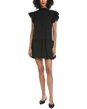 Fate Ruffle Mini Dress - Black