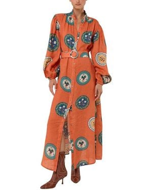 AMINA GLAM Maxi Dress - Orange