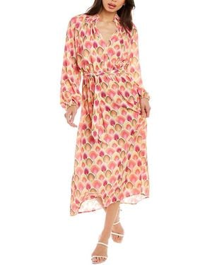 Traffic People Corrine Midi Dress - Red