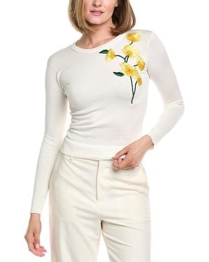 Carolina Herrera Embroidered Jumper - White