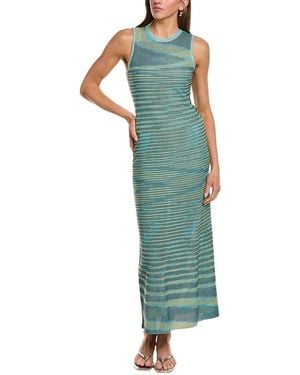 Missoni Abito Lungo Wool-Blend Midi Dress - Green