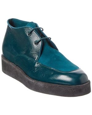 Arche Comano Leather Bootie - Blue