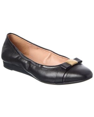 Cole Haan Go-To Tova Bow Leather Ballet Flat - Blue