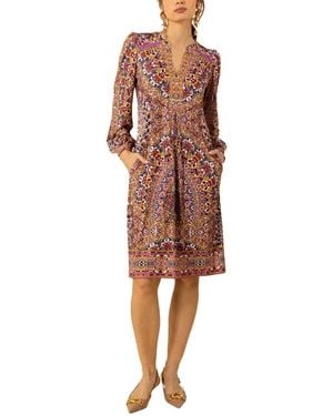 Hale Bob Heaven Midi Dress - Brown