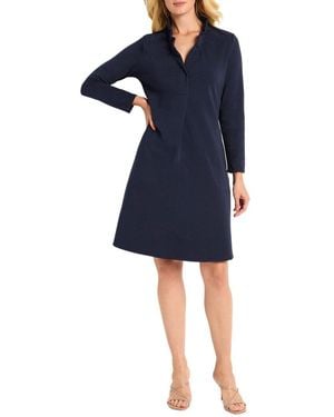 NIC+ZOE Petite Ruffled Up Dress - Blue