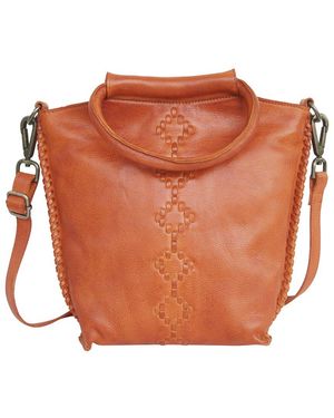 Latico Milano Leather Crossbody - Orange