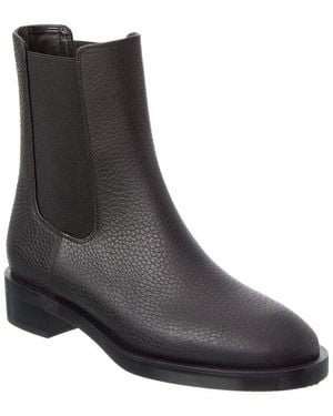 Stuart Weitzman Lenora Leather Chelsea Bootie - Black