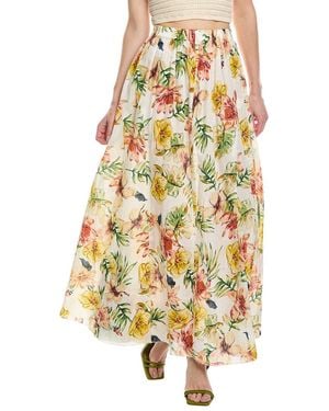 The Nu Vintage Ellena Midi Skirt - Yellow