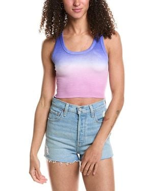 KatieJnyc Livi Ribbed Crop Tank - Blue