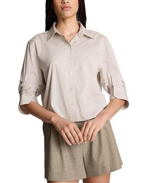 Kenneth Cole Crop Shirt - Natural