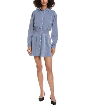 The Kooples Amy Stripes Mini Shirtdress - Blue