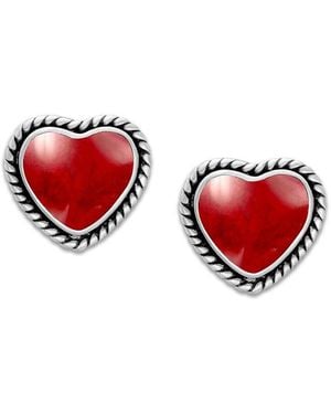 Samuel B. Coral Earrings - Red