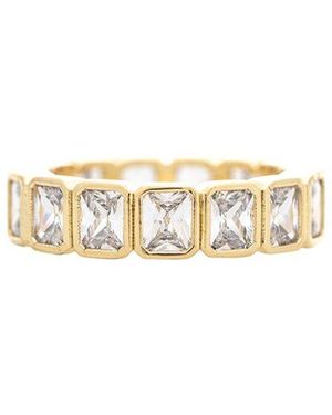 Rivka Friedman 18K Plated Cz Ring - White