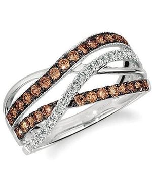 Le Vian Chocolate Vanilla Gladiator 14K 0.69 Ct. Tw. Diamond Ring - White