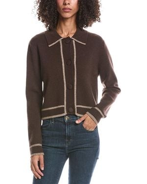 Brodie Cashmere Adeline Fitted Jacket - Brown