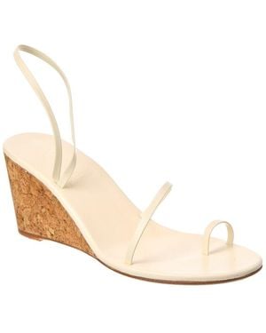 Ancient Greek Sandals Chora Mid Wedge Leather Sandal - Natural