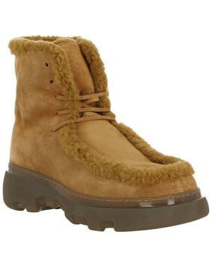 Burberry Leather Boot - Brown