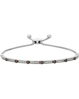 Le Vian Le Vian Euphoria Chocolate 14K 5.13 Ct. Tw. Diamond Bolo Bracelet - White