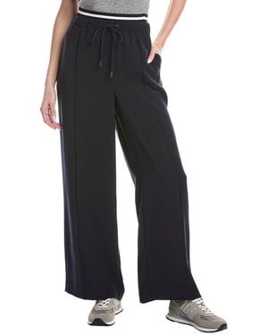 Reiss Fleur Waistband Detail Wide Leg Pant - Black