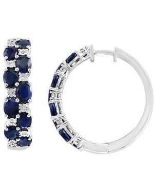 Effy Fine Jewelry 3.80 Ct. Tw. Diamond & Sapphire Earrings - Blue