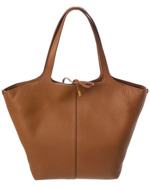 Vince Meadow Leather Tote - Brown