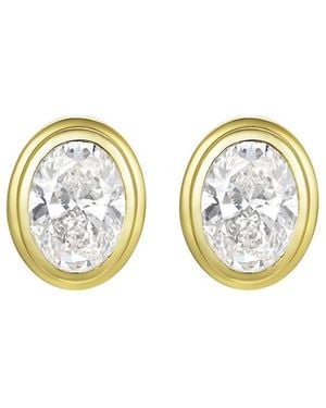 Kai Fine Jewelry 14K 2.00 Ct. Tw. Lab-Grown Diamond Stud Earrings - Blue