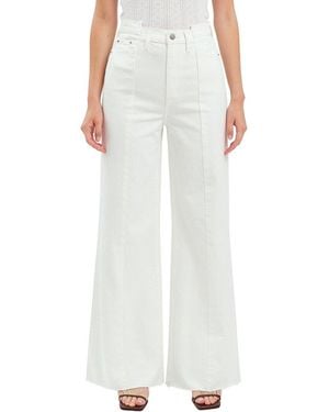 Daze Denim Rocky Swan Vintage Palazzo Jean - White