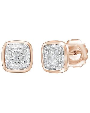 Diana M. Jewels Diana M. 14K Rose 2.50 Ct. Tw. Lab-Grown Diamond Stud Earrings - White
