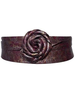 Ada Classic Wrap Leather Belt - Red