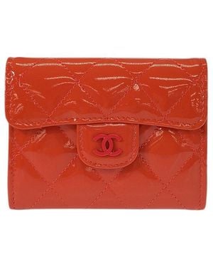 CHANEL Orange Coin Card Case (authentic Pre-loved) - Red