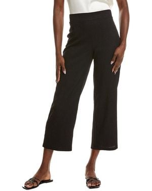 Anne Klein Wide Leg Crop Pant - Black