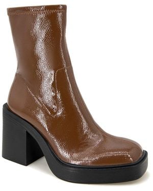 Kenneth Cole Amber Platform Dress Booties - Brown