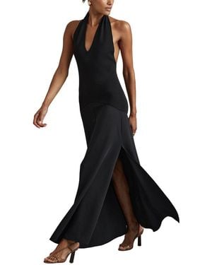 Reiss Rene Hybrid Midi Dress - Black