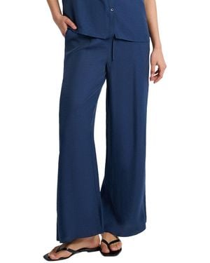 Onia Crinkle Wide Leg Drawstring Pant - Blue