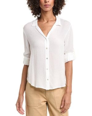 Bella Dahl Capri Button Down Shirt - White
