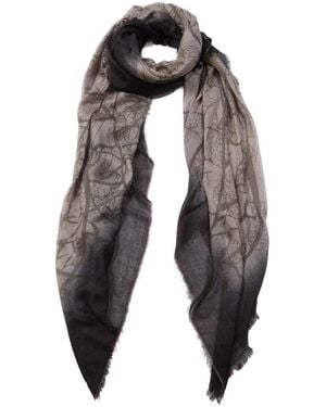 Blue Pacific Specialty Metal Cashmere-Blend Scarf - Black