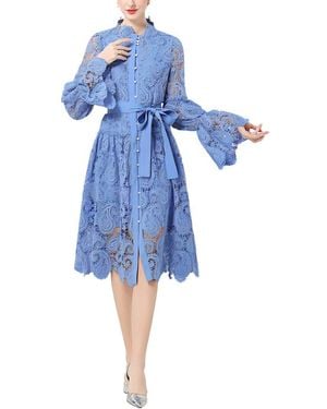 DZA Midi Dress - Blue