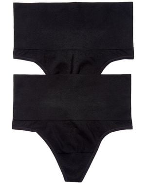 Yummie 2Pk Thong - Black