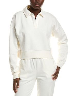Beyond Yoga Luxefleece Collared Sweatshirt - White