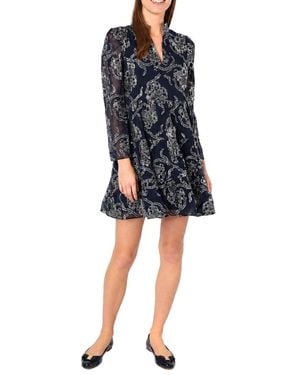 Sail To Sable Tunic Flare Dress - Blue