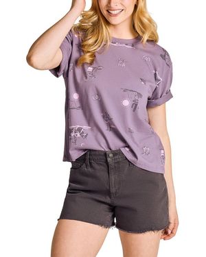 Life Is Good. Crusher Boxy T-Shirt - Purple
