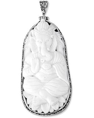 Samuel B. Bone Pendant - White