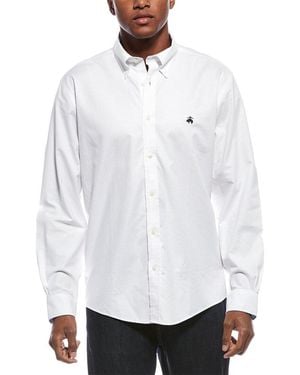 Brooks Brothers Oxford Solid Stretch Shirt - White