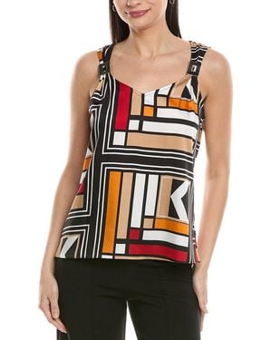 KARL LAGERFELD Printed Blouse - Black