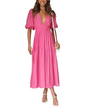 ENJOY PETRA Midi Dress - Pink